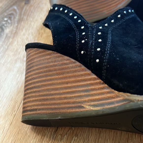 Lucky Brand Ulyssas Women's Size 9M Black Wedges - Picture 6 of 7